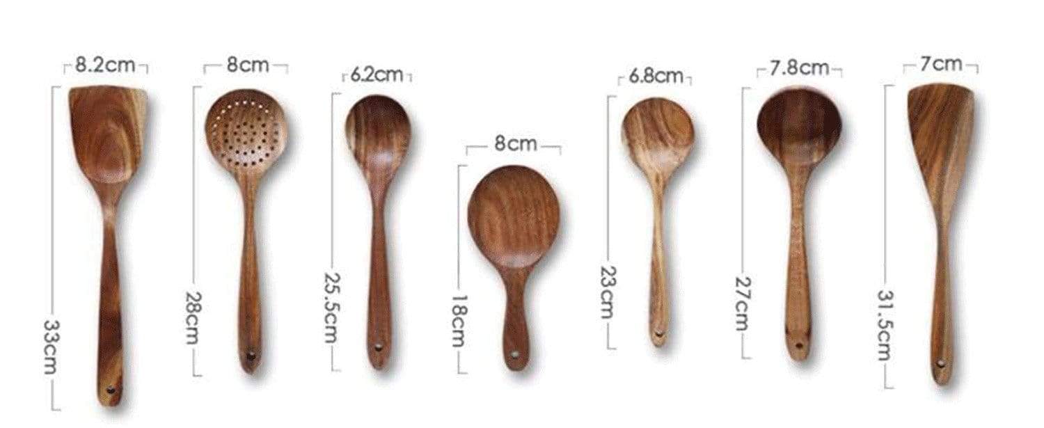 Teak Wooden Utensil Set - Image 13