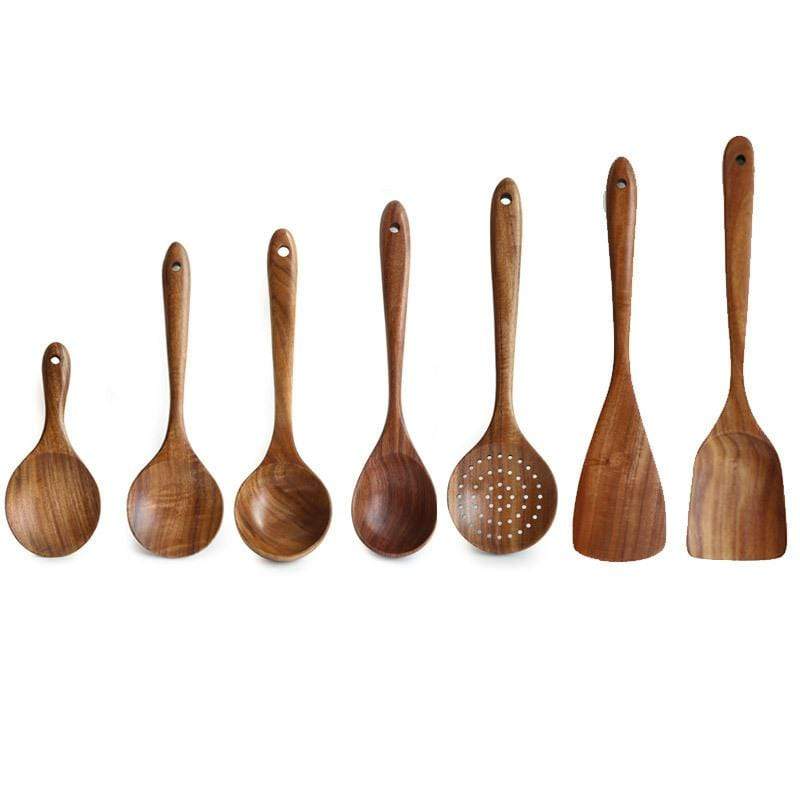 Teak Wooden Utensil Set - Image 14